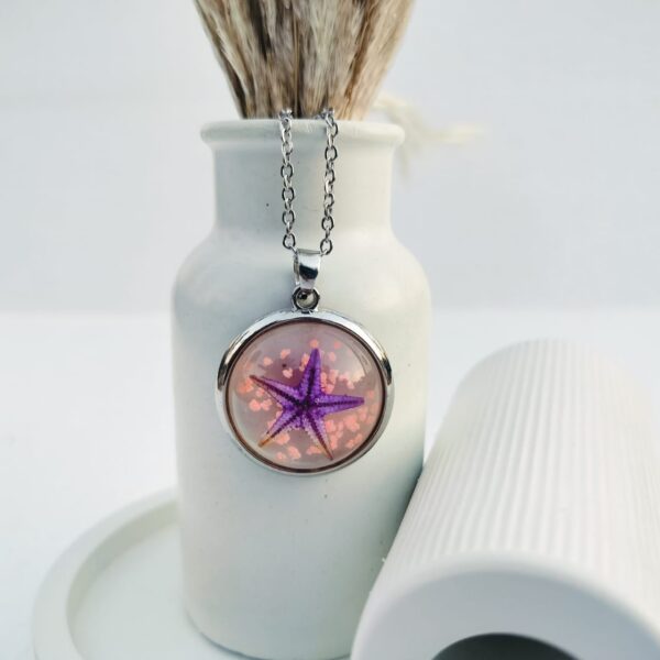 Starfish pendant - Glow in dark