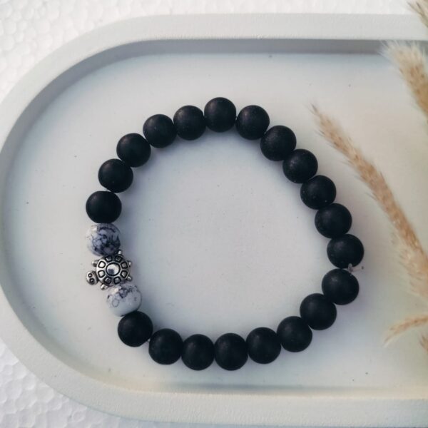 Matte bead bracelet