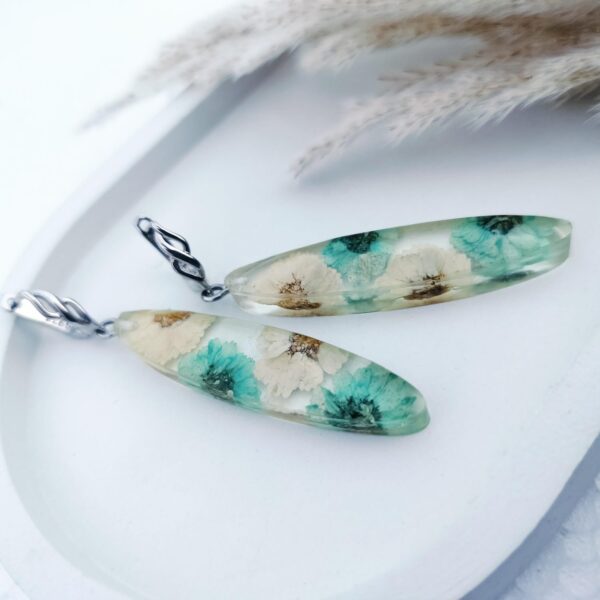 Teal Hibiscus - Beauty earrings