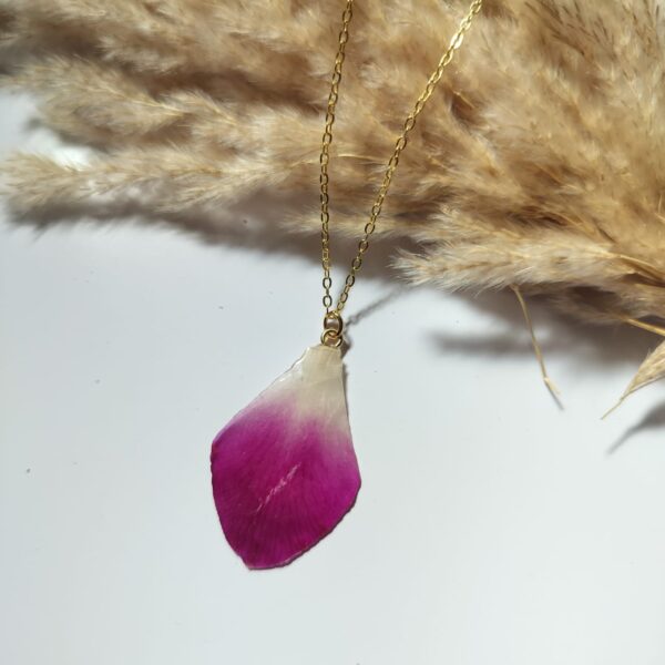 Real Rose Petal pendant