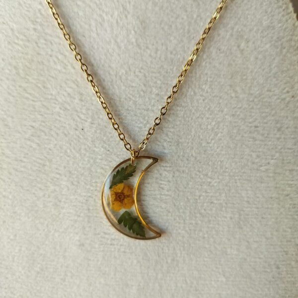 Real flower jwellery pendant anti-tarnish
