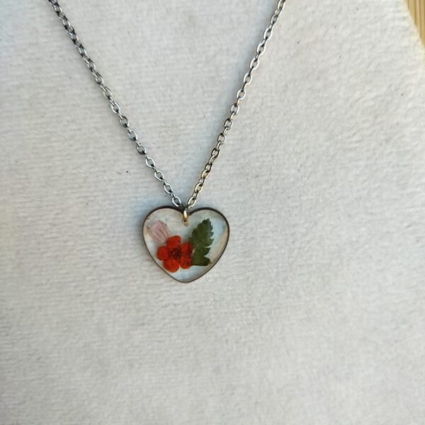 Real flower jwellery pendant anti-tarnish