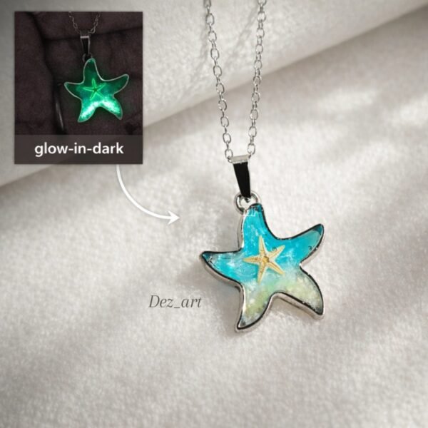 glow-in-dark starfish pendant